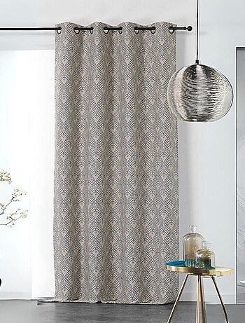 Cortina estampada arte decorativo