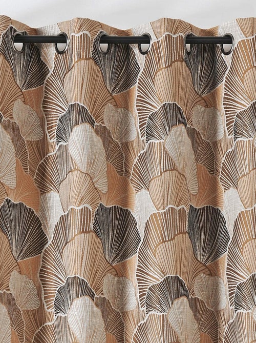 Cortina estampada de pétalos de flores - Kiabi