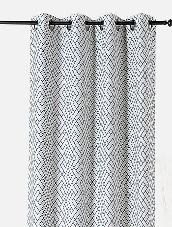 Cortina estampada, gruesa y aislante