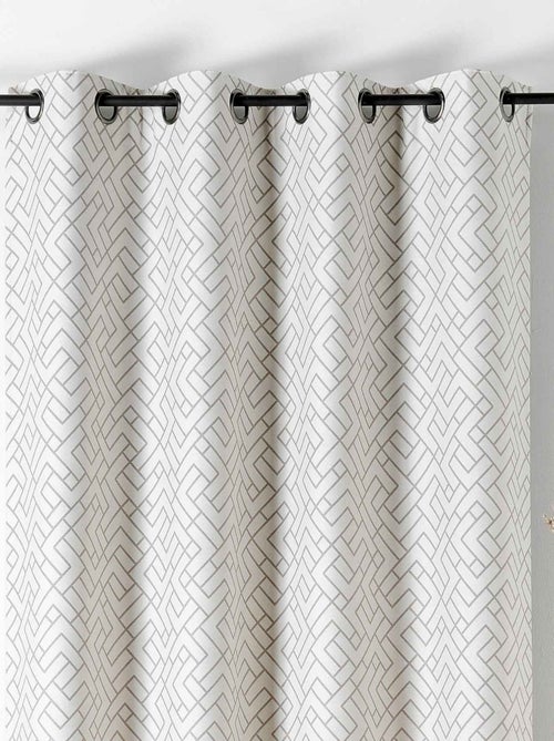 Cortina estampada, gruesa y aislante - Kiabi