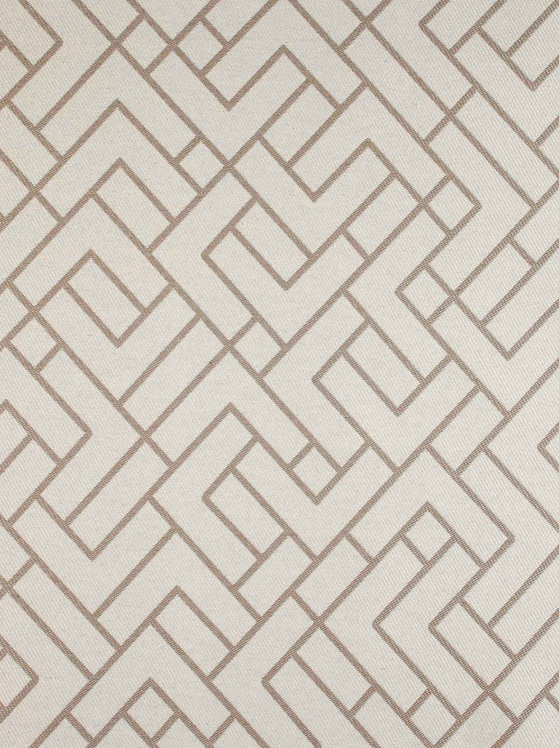 Cortina estampada, gruesa y aislante Taupe - Kiabi