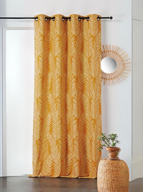 Cortina estampada hoja de palmera - Kiabi