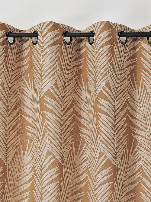Cortina estampada hoja de palmera - Kiabi