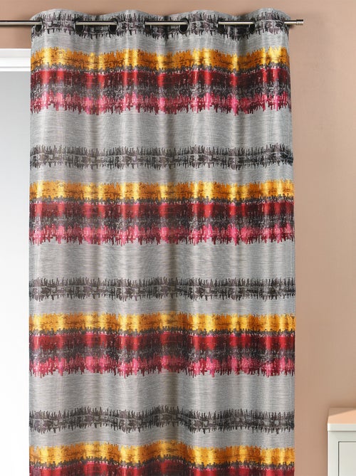 Cortina étnica de Jacquard a rayas horizontales - Kiabi