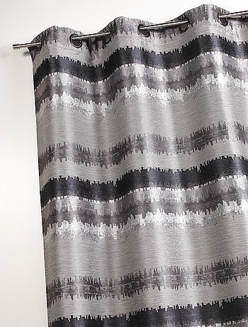Cortina étnica de Jacquard a rayas horizontales