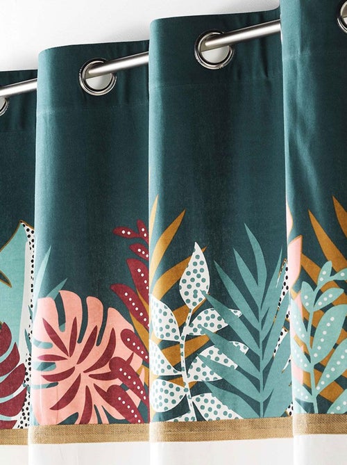 Cortina exótica en algodón y yute - Kiabi