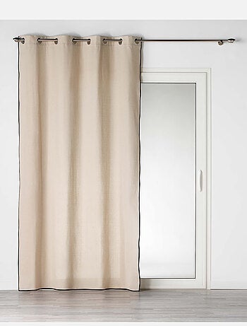 Cortina filtrante con ojales en policotón liso