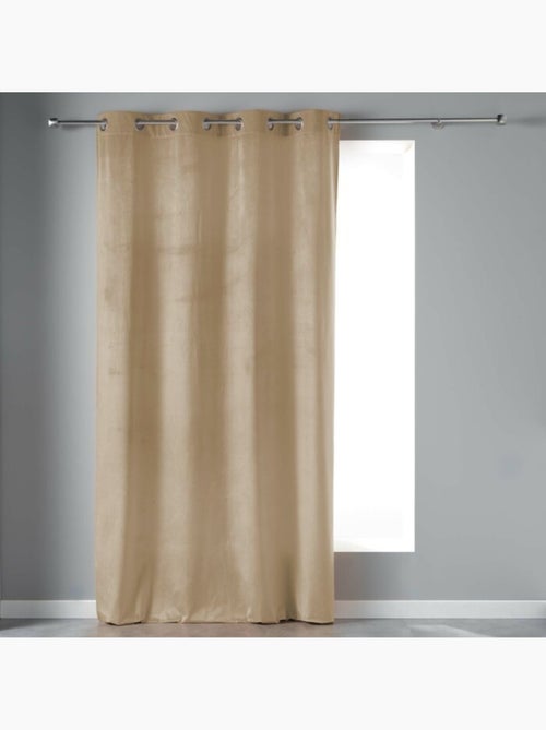 Cortina filtrante con ojales – terciopelo – velvetine - Kiabi Cortina filtrante con ojales – terciopelo – velvetine - Kiabi