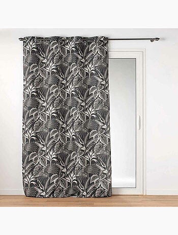 Cortina filtrante poliéster estampado cabana
