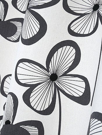 Cortina floral gráfica moderna