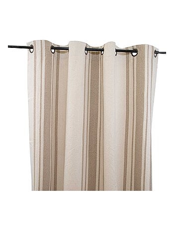 Cortina gruesa algodon rustico con ojales