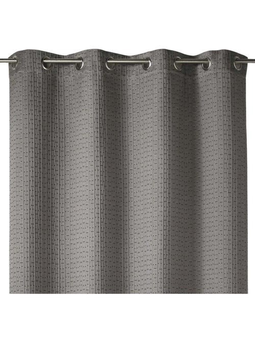 Cortina gruesa en Jacquard Lisa con Relieves - Kiabi