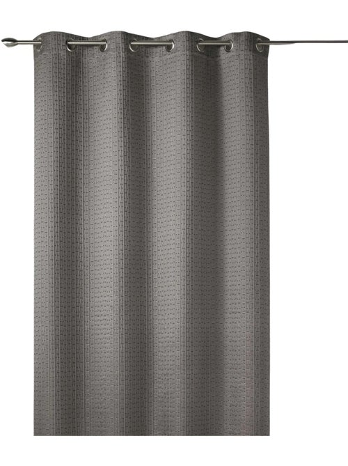 Cortina gruesa en Jacquard Lisa con Relieves - Kiabi