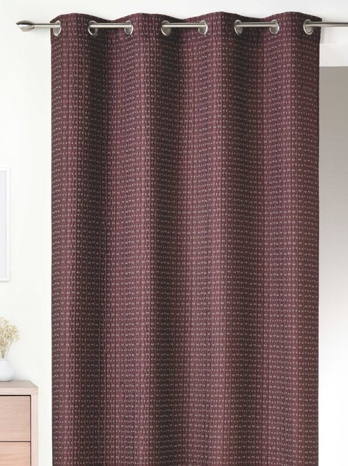 Cortina gruesa en Jacquard Lisa con Relieves - Kiabi