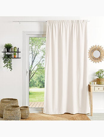 Cortina ignífuga M1 con fruncidos