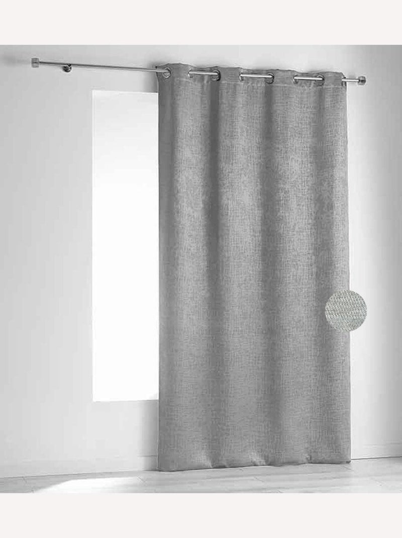 Cortina ignífuga m1 de terciopelo color fiordo Gris claro - Kiabi