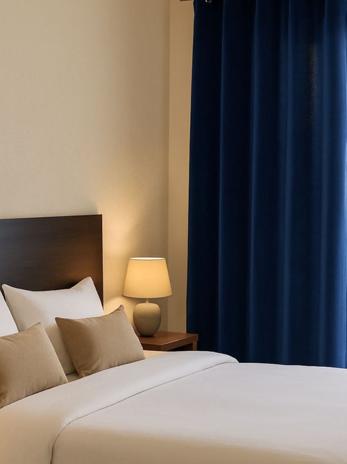 Cortina ignífuga M1 de terciopelo de alta calidad - Kiabi