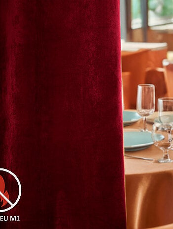 Cortina ignífuga M1 de terciopelo de alta calidad