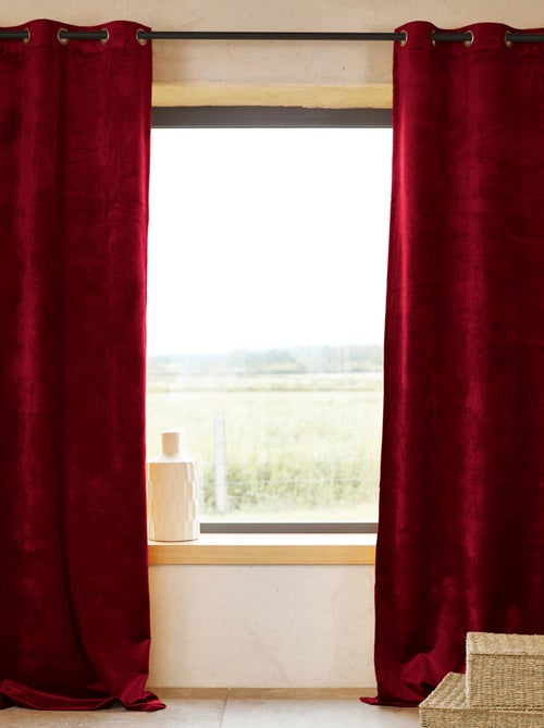 Cortina ignífuga M1 de terciopelo de alta calidad - Kiabi