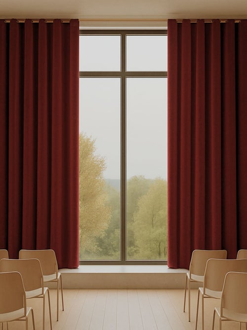 Cortina ignífuga M1 de terciopelo de alta calidad - Kiabi