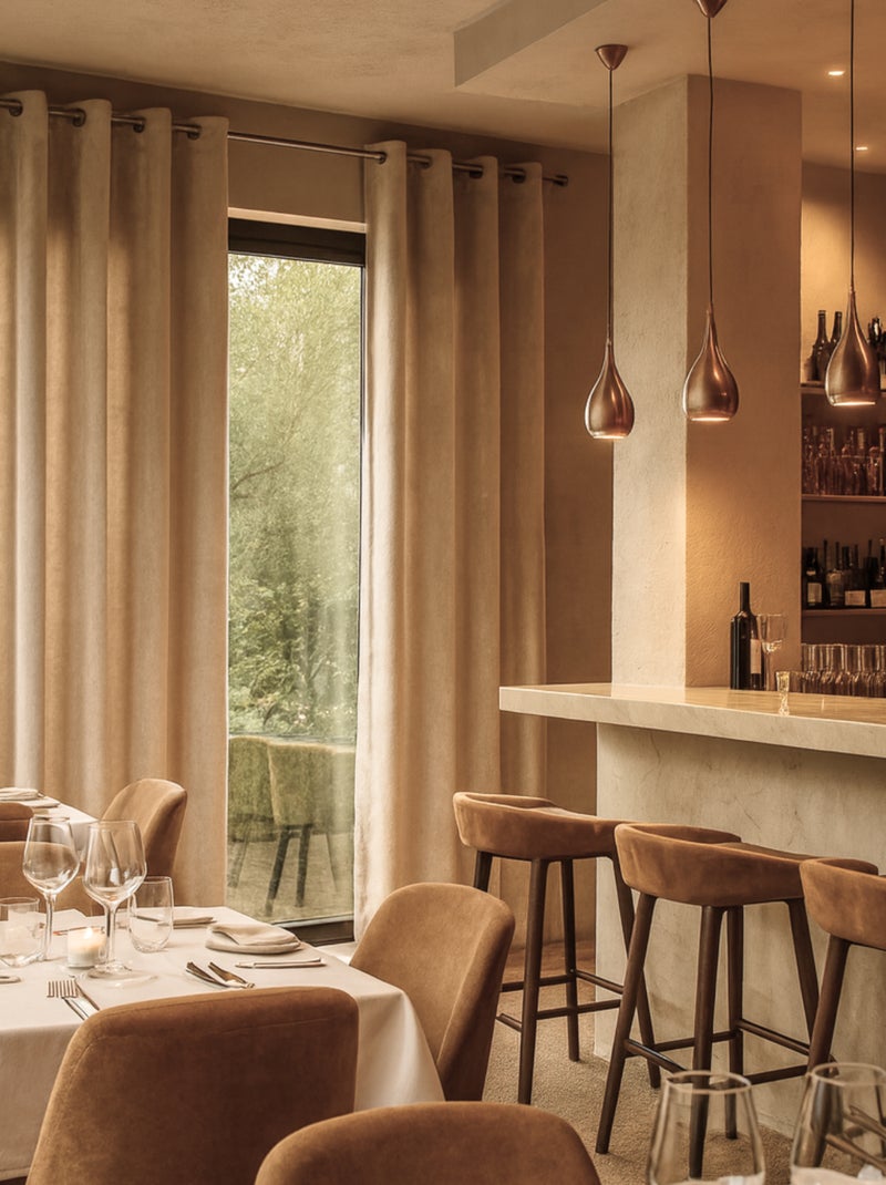Cortina ignífuga M1 de terciopelo de alta calidad Crudo - Kiabi
