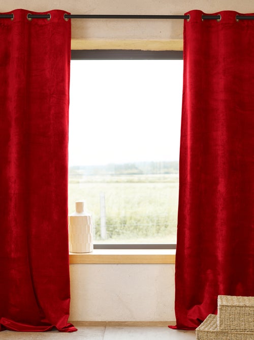 Cortina ignífuga M1 de terciopelo de alta calidad - Kiabi