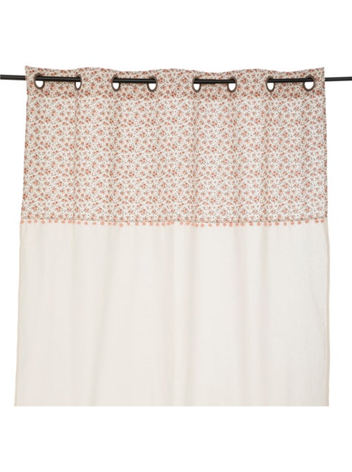 Cortina infantil blanca con flores 140x260cm - Kiabi Cortina infantil blanca con flores 140x260cm - Kiabi