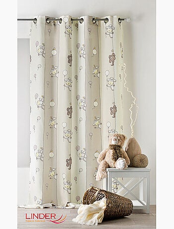 Cortina infantil con estampado de ovejas