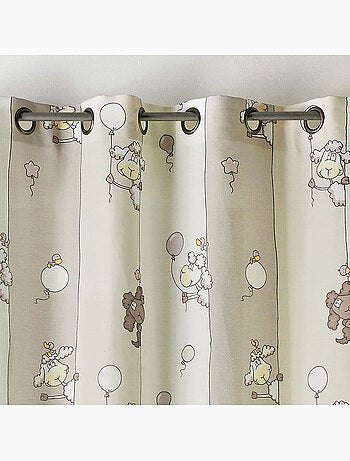 Cortina infantil con estampado de ovejas