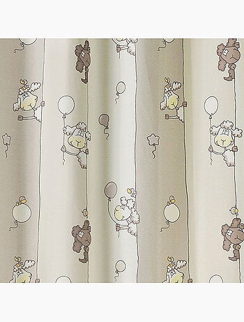 Cortina infantil con estampado de ovejas