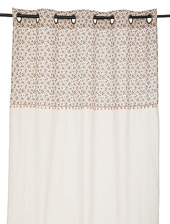Cortina infantil con flores vintage
