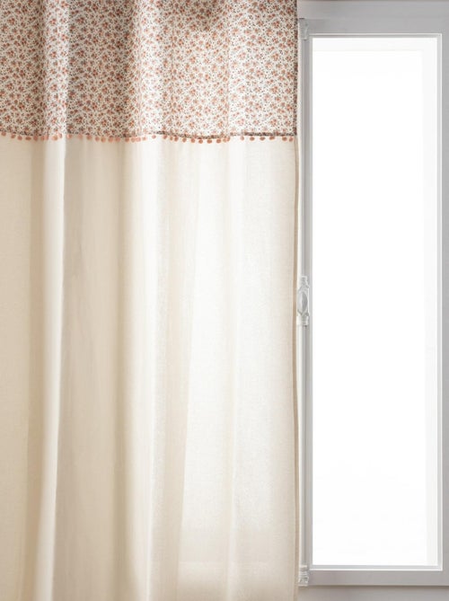 Cortina infantil con flores vintage - Kiabi