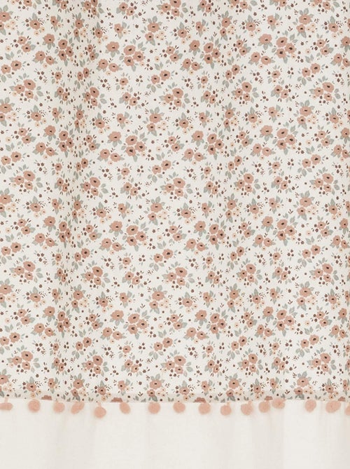 Cortina infantil con flores vintage - Kiabi