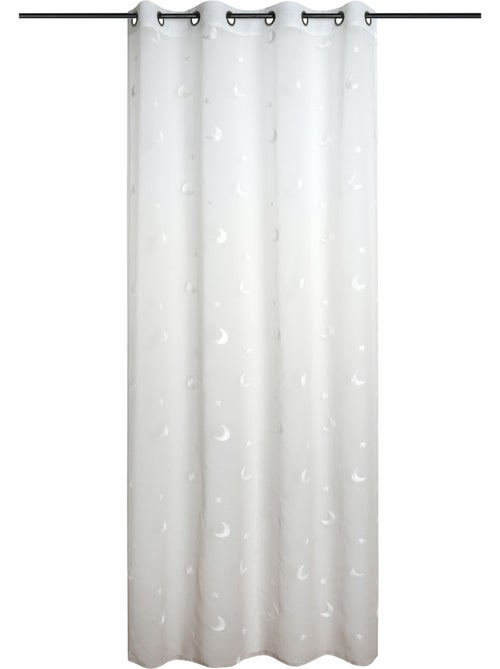 Cortina infantil de gasa bordada con estrellas y lunas - Kiabi Cortina infantil de gasa bordada con estrellas y lunas - Kiabi