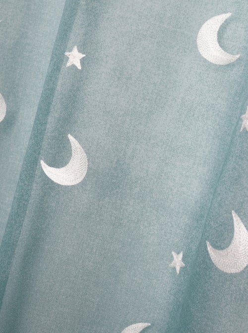 Cortina infantil de gasa bordada con estrellas y lunas - Kiabi Cortina infantil de gasa bordada con estrellas y lunas - Kiabi