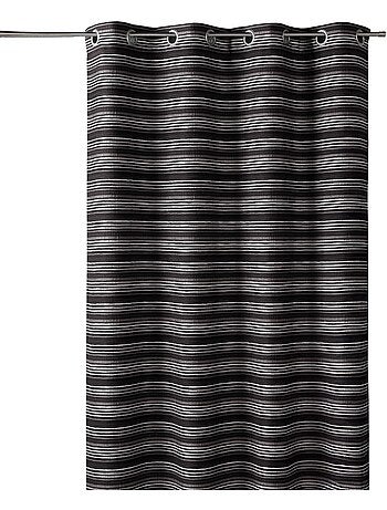 Cortina jacquard aislante con rayas finas