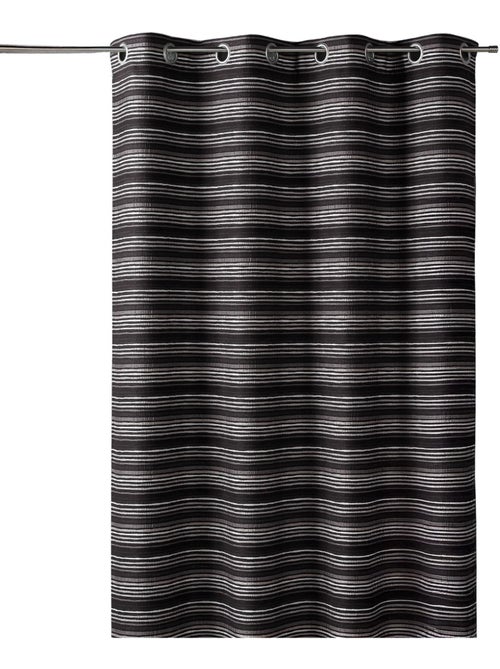 Cortina jacquard aislante con rayas finas - Kiabi