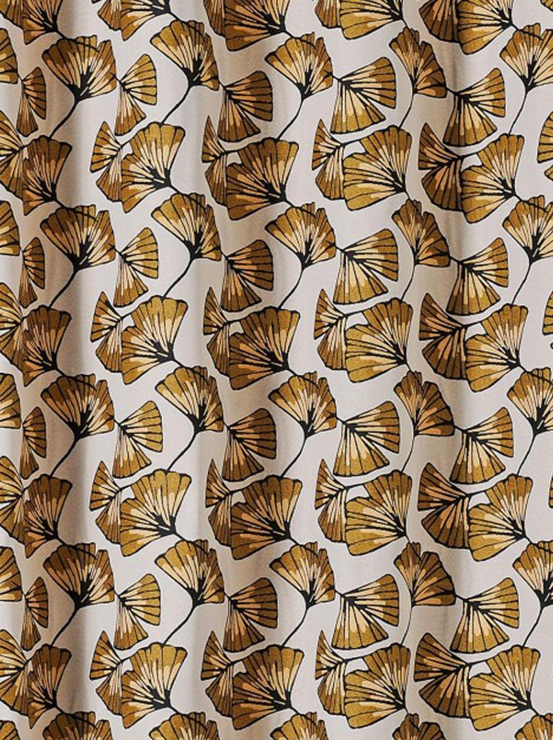 Cortina Jacquard Biloba Amarillo - Kiabi