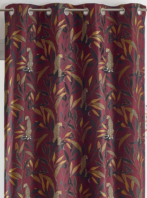 Cortina Jacquard con estampado de pantera - Kiabi