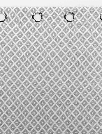 Cortina jacquard con estampado de rombos