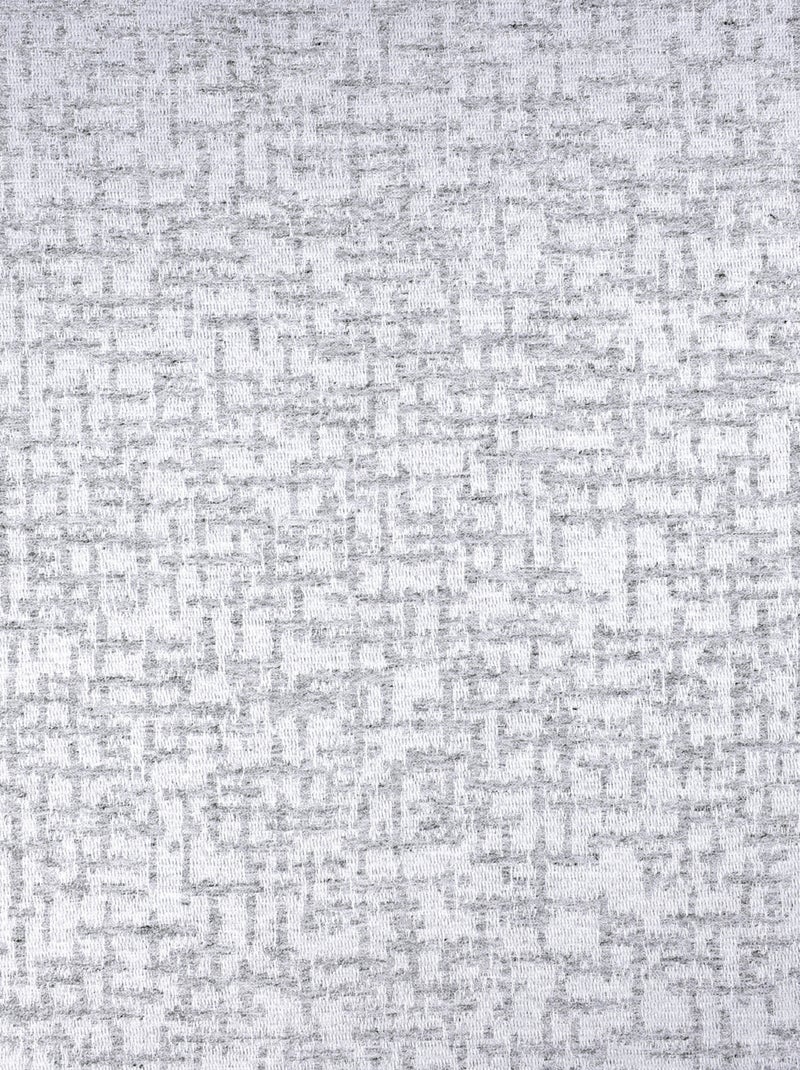 Cortina jacquard con ollaos efecto tweed Azul - Kiabi