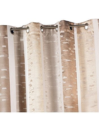 Cortina jacquard con rayas verticales de colores