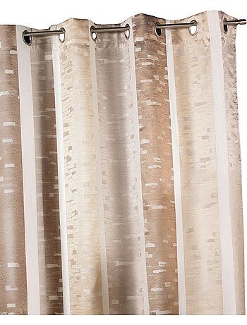 Cortina jacquard con rayas verticales de colores