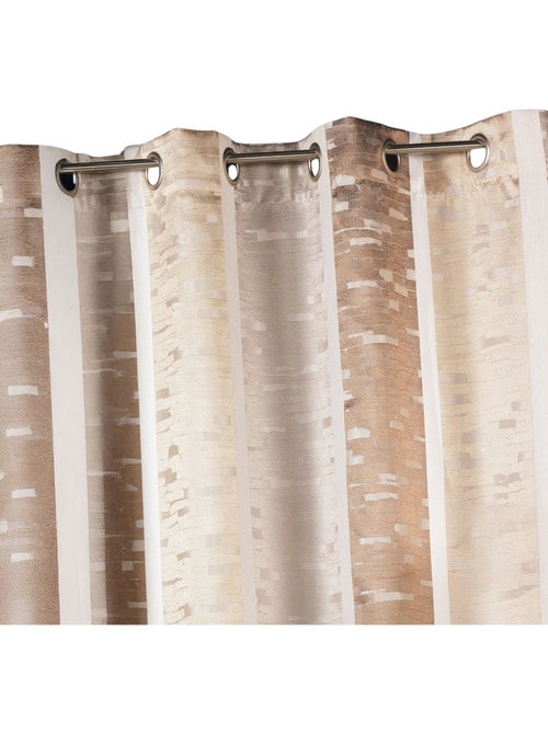 Cortina jacquard con rayas verticales de colores - Kiabi Cortina jacquard con rayas verticales de colores - Kiabi