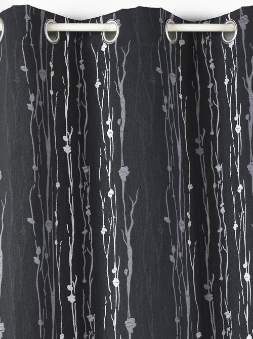 Cortina jacquard dibujo raíces en relieve - Kiabi