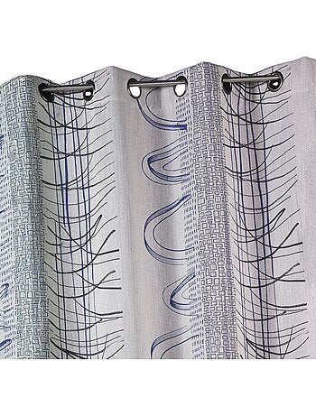 Cortina jacquard estampado gráfico