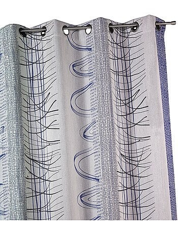 Cortina jacquard estampado gráfico