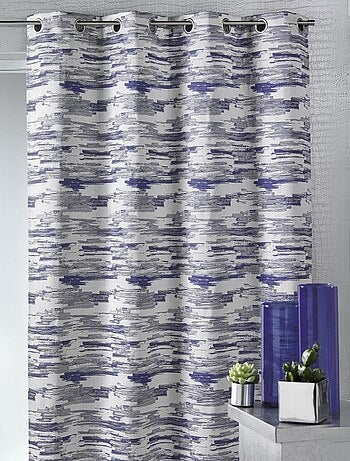 Cortina jacquard estampado militar