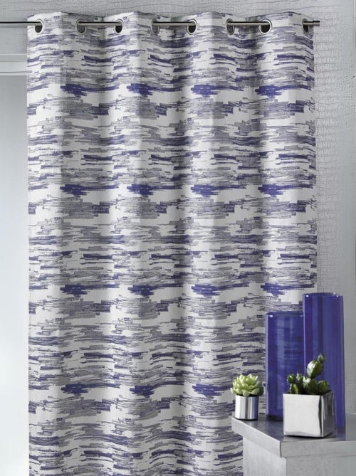 Cortina jacquard estampado militar - Kiabi