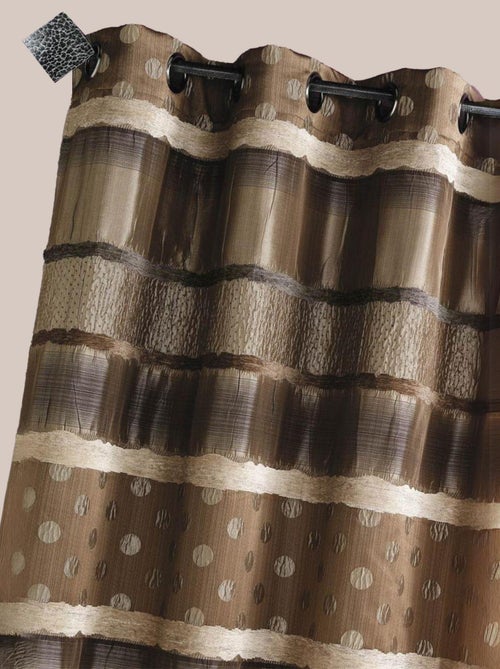 Cortina Jacquard Lunares y Rayas - Kiabi